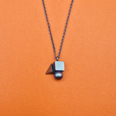 Bauhaus Cluster Pendant - oxidised