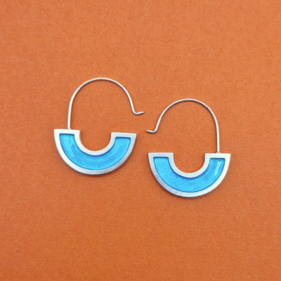 Inside Out Hoops - blue