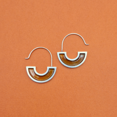 Inside Out Hoops - tan